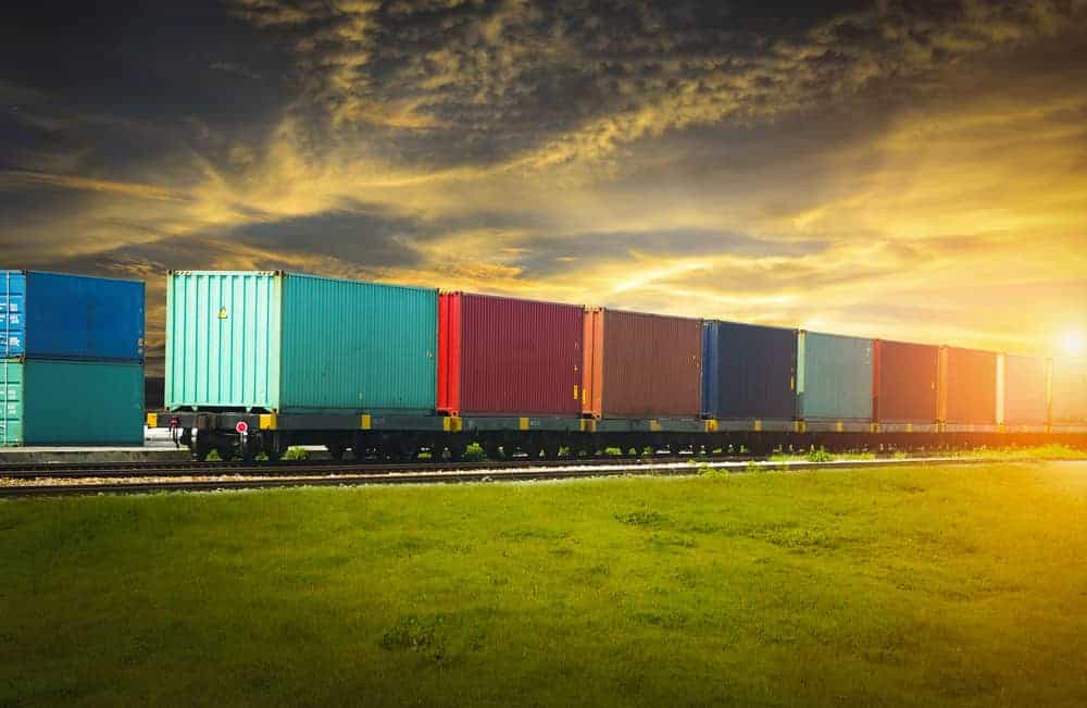 combiné rail-route transport impact environnemental