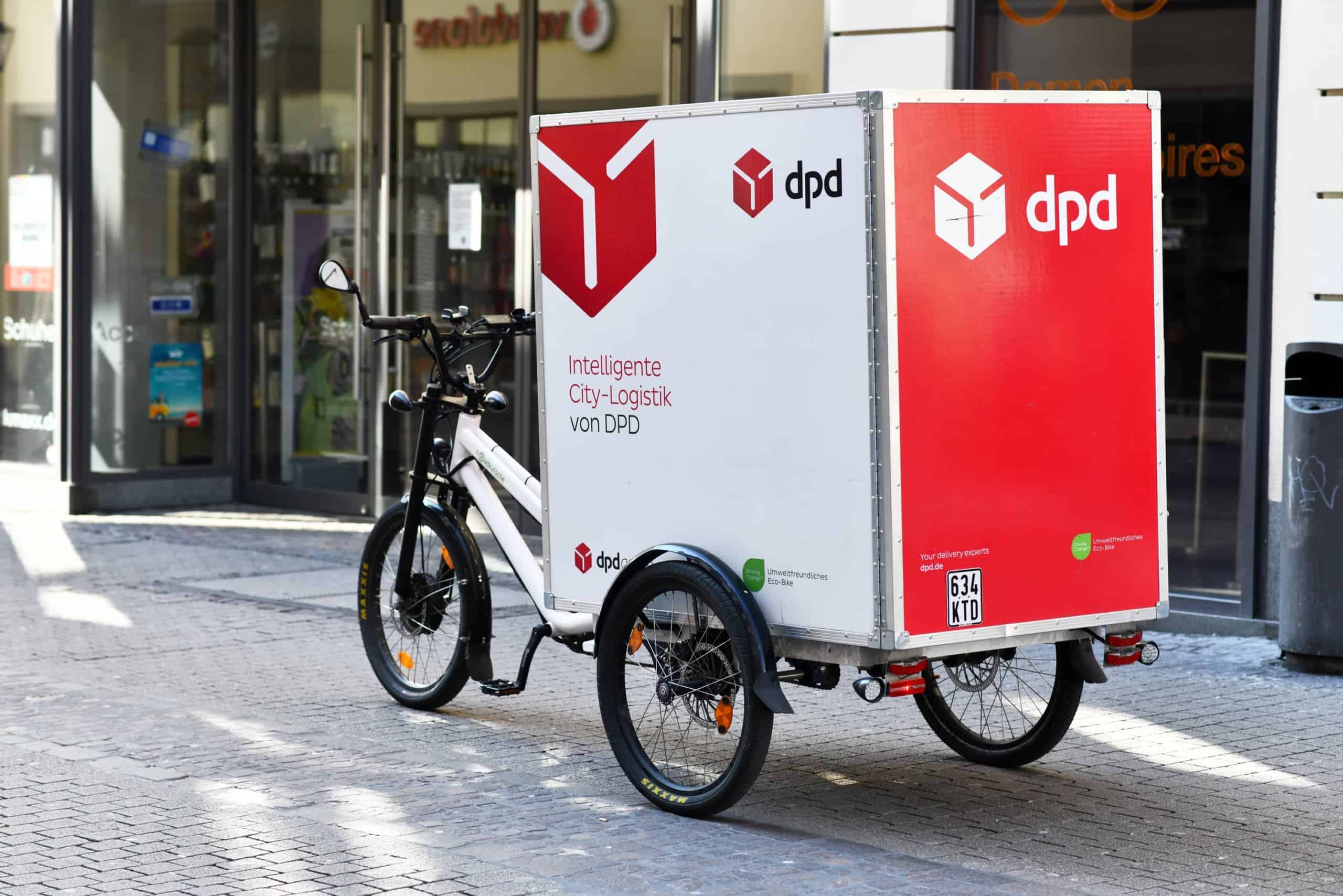 vélo triporteur livraison DPD