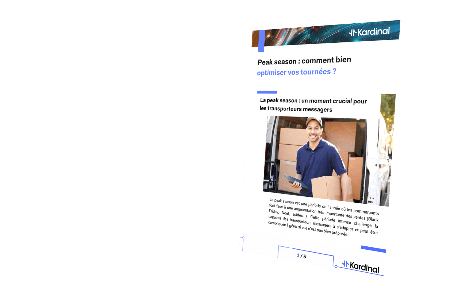 Rapport Peak season comment bien optimiser vos tournées