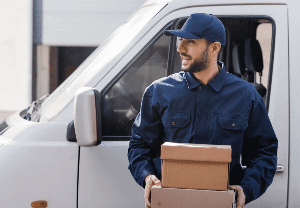 Parcel delivery driver
