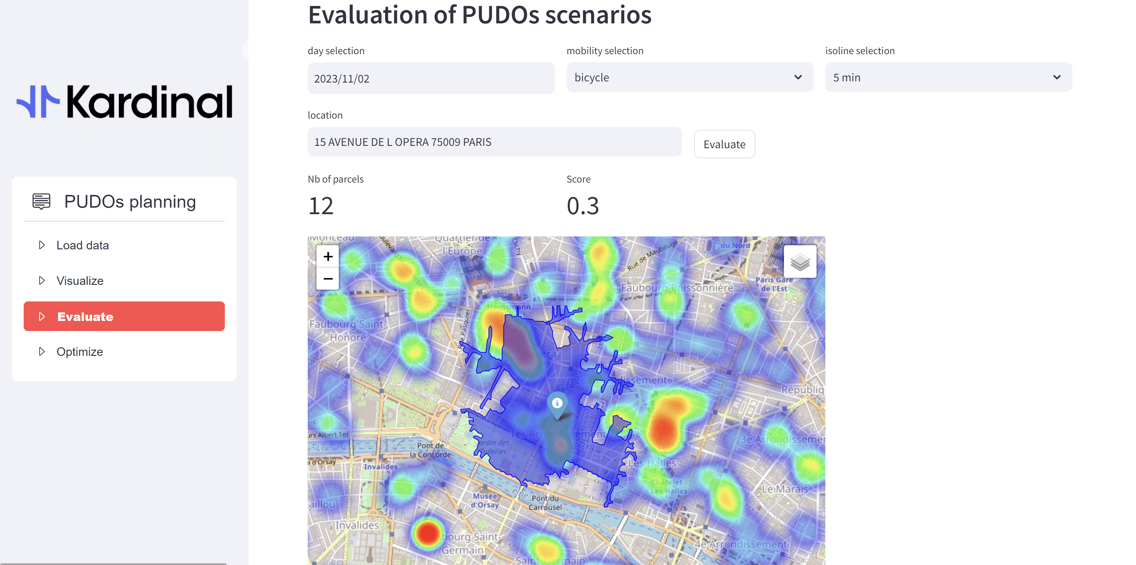 Evaluation of PUDO scenario